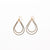 NSC - Hammered Multi Teardrop Earrings