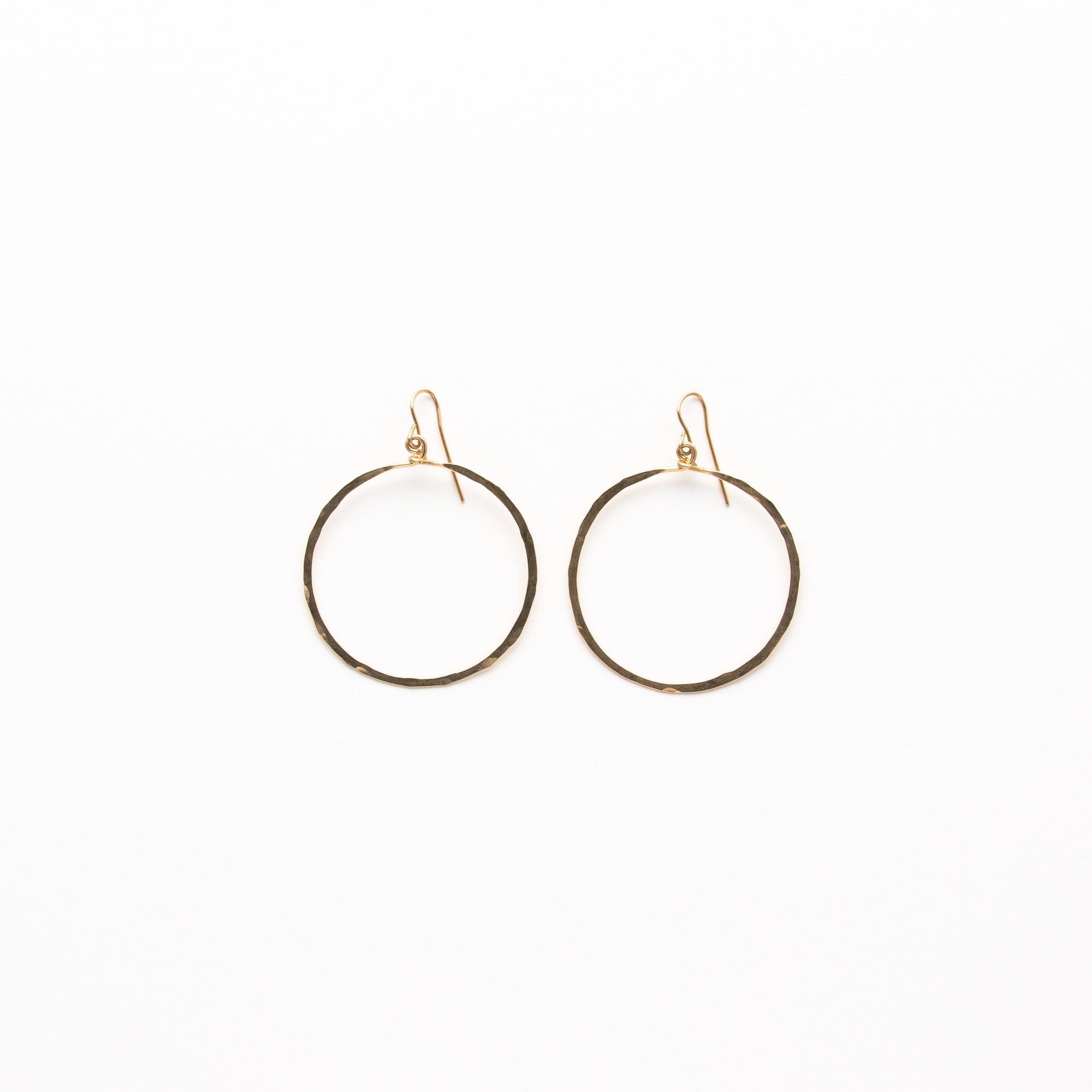 NSC - Hammered Circle Earrings