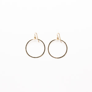 NSC - Hammered Circle Earrings