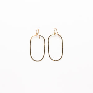 NSC - Hammered Oval Earrings