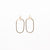 NSC - Hammered Oval Earrings