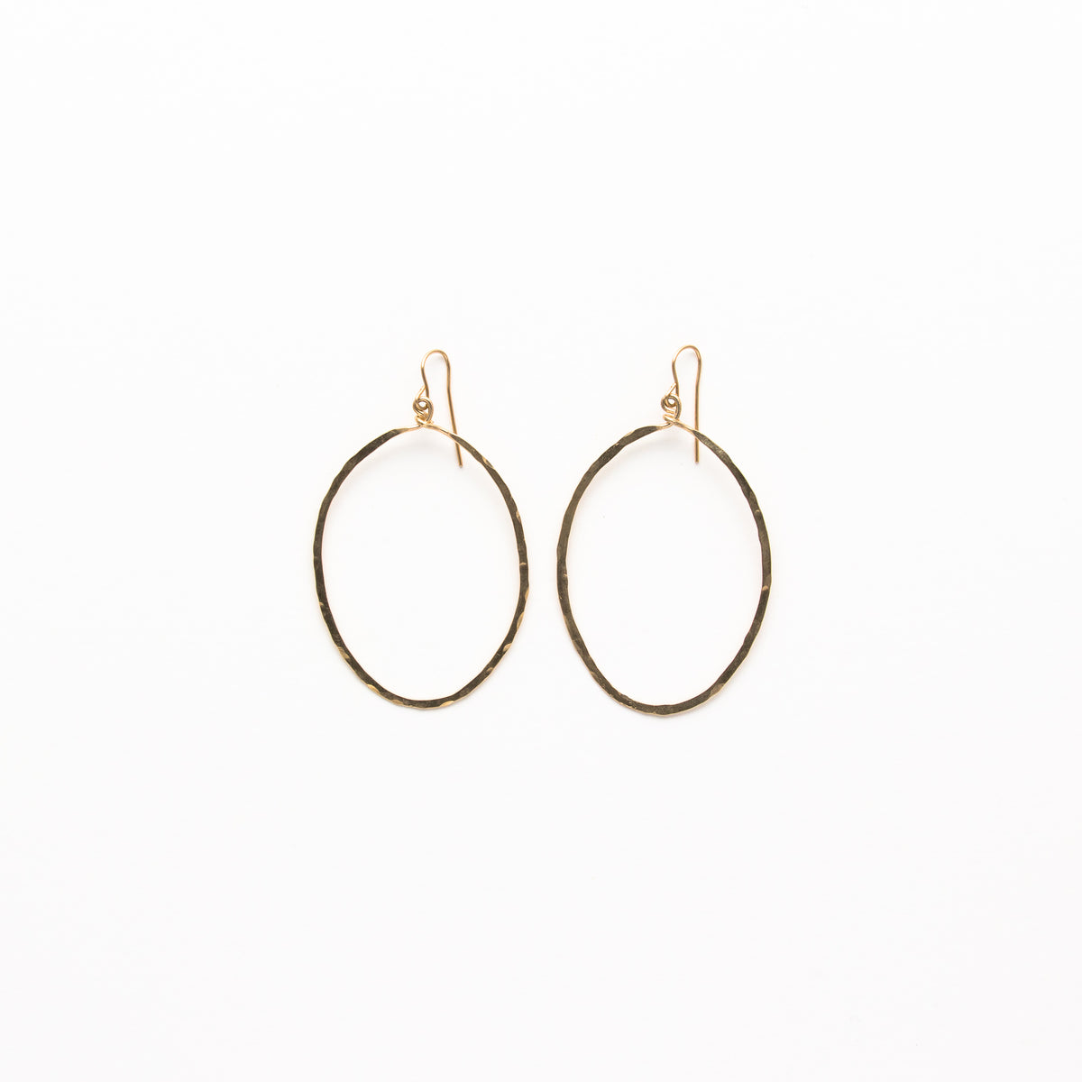 Hammered Full Tear Earrings