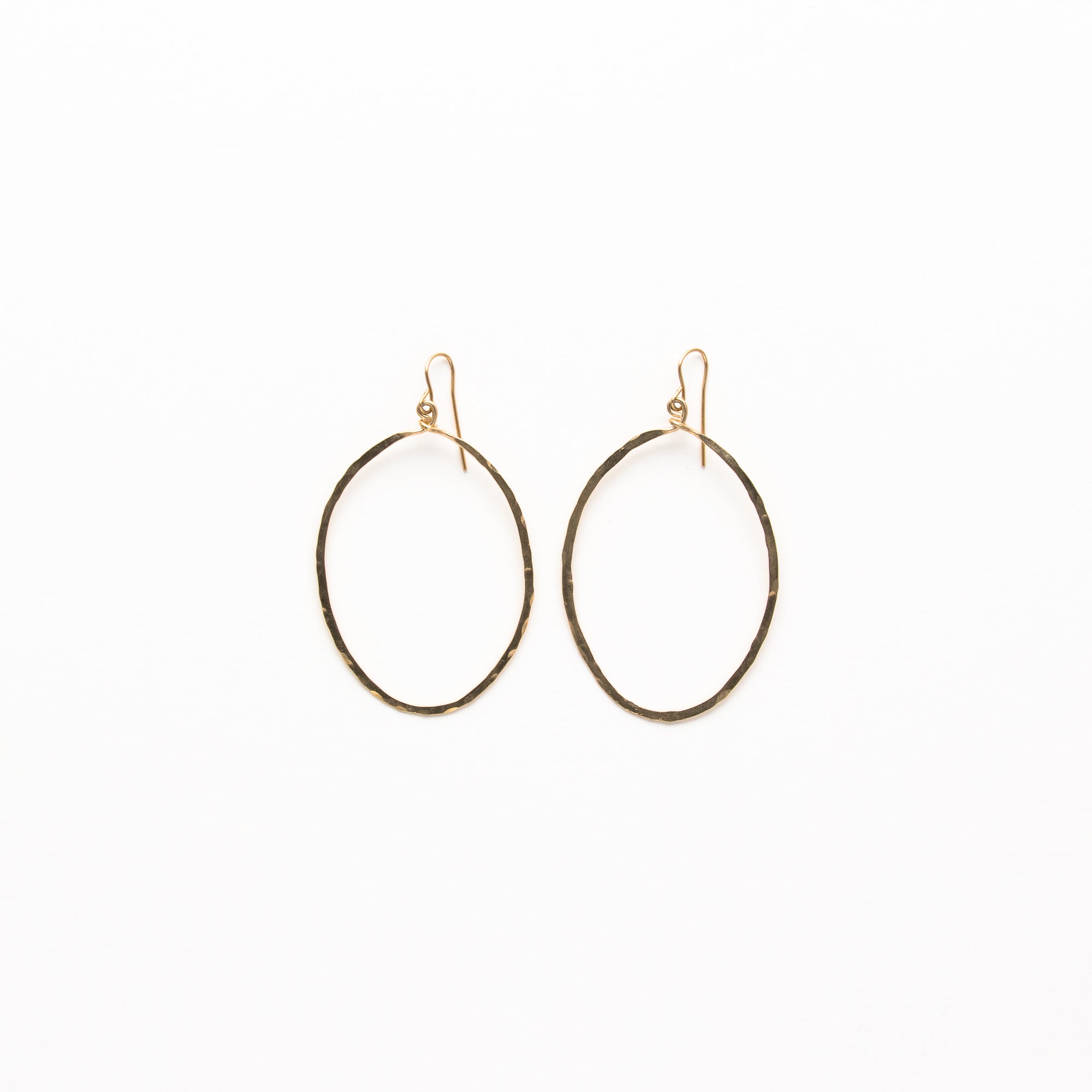 NSC - Hammered Full Tear Earrings