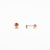 NFC - Single initial studs in rose gold