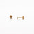 NFC - Single initial studs in yellow gold