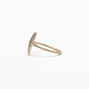 Branch Jewelry - Leaf ring with diamonds