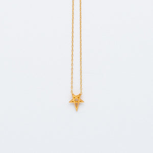 NSC - Plain Star Necklace in Gold Plated