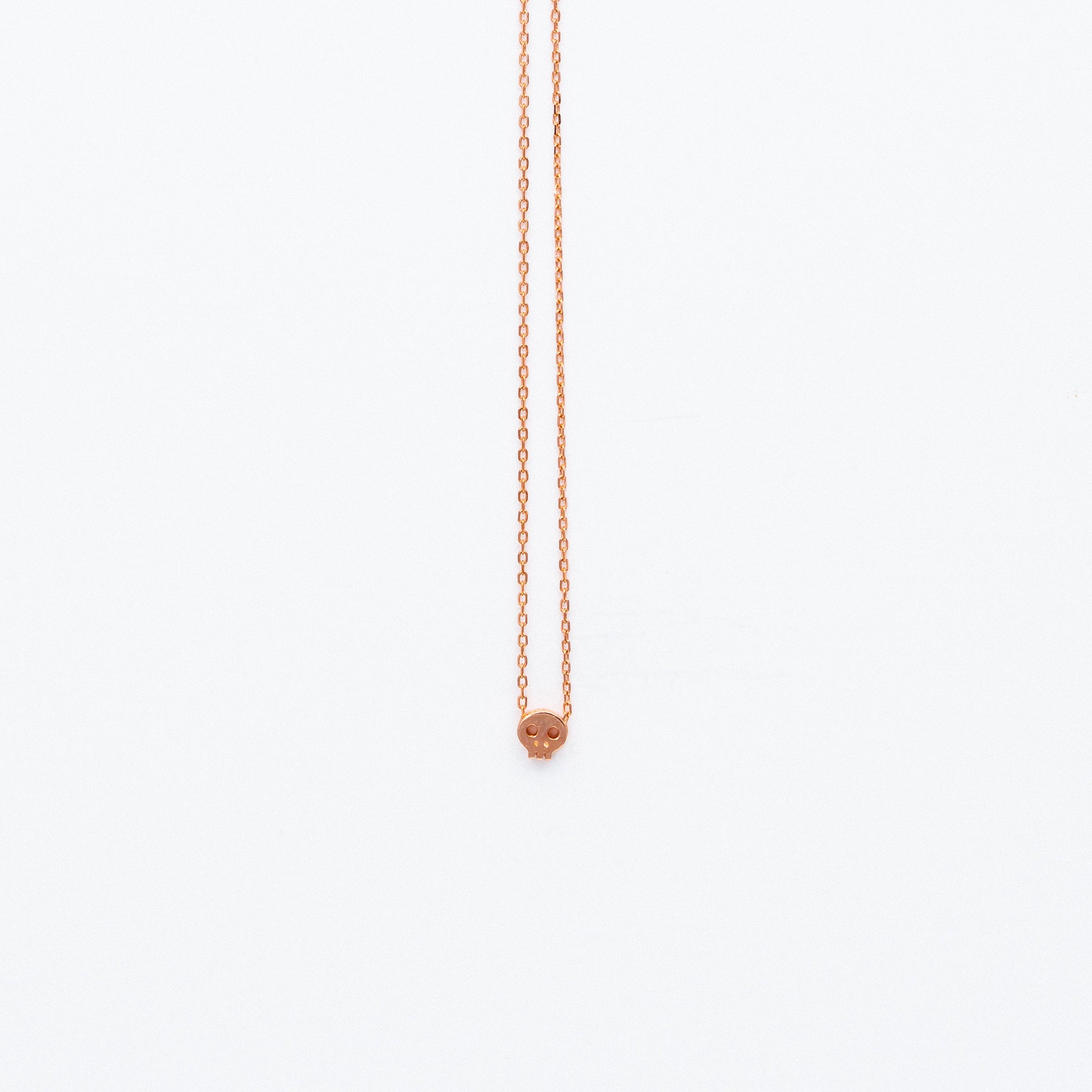 NSC - Tiny Skull Necklace in Gold Plated
