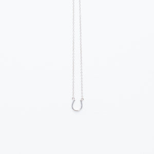 NSC - Plain Horse Shoe Necklace in Sterling Silver