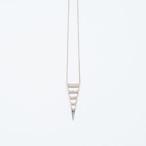NSC - Pave Cut out Triangle Necklace