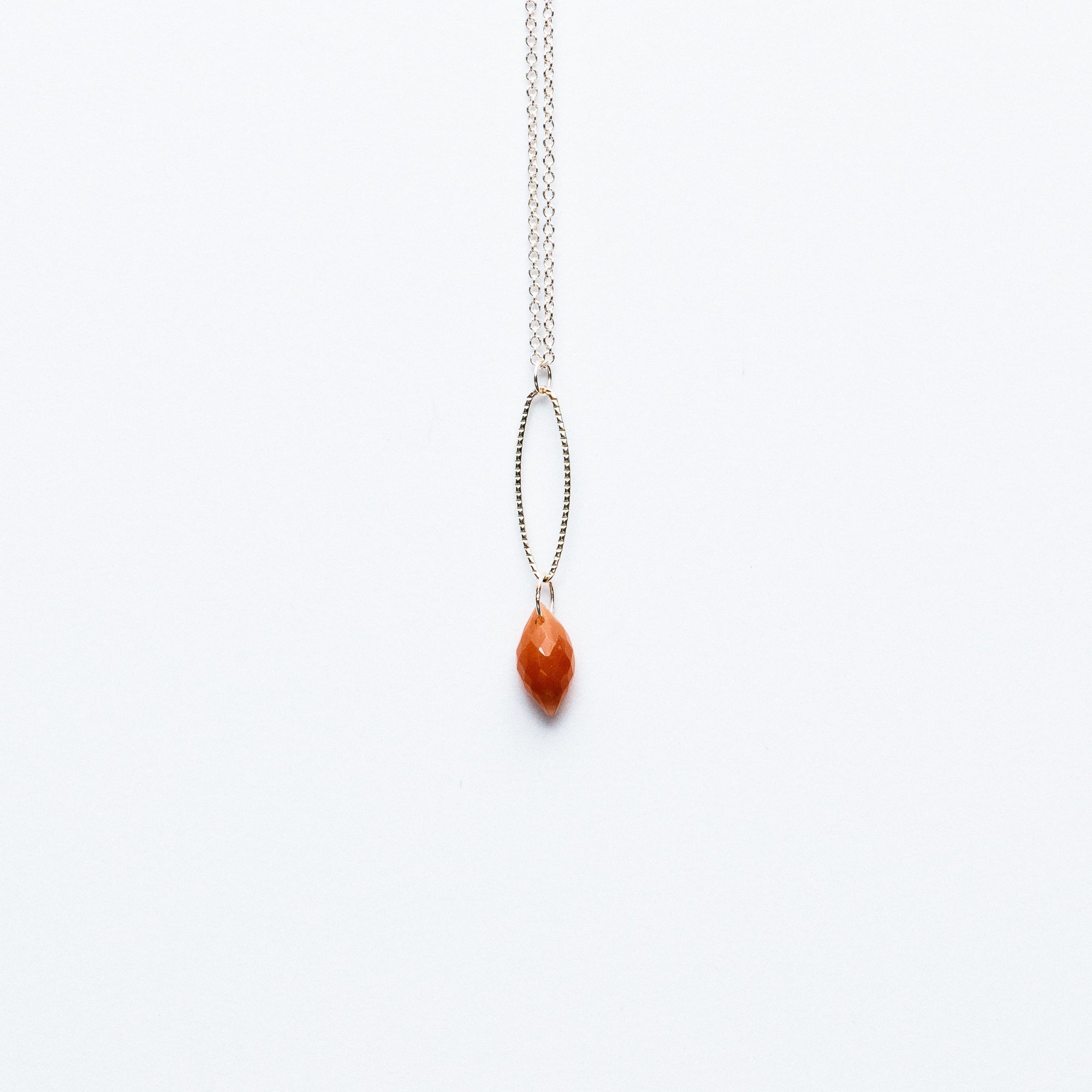 Mashka - Cherry Quartz drop in sterling silver