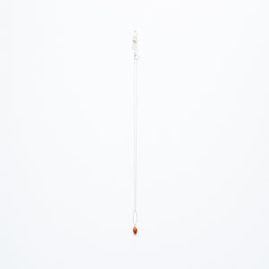 Mashka - Cherry Quartz drop in sterling silver