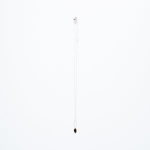Mashka - Bloodstone drop in sterling silver