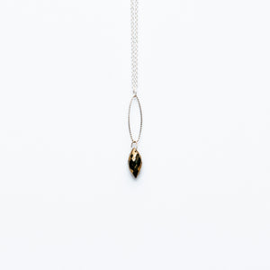 Mashka - Pyrite drop in sterling silver