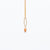 Mashka - Cherry quartz drop in gold vermeil