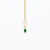 Mashka - Green Onyx drop in gold vermeil
