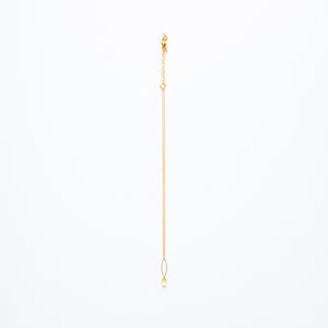 Mashka - Lemon Quartz drop in gold vemeil