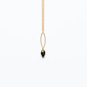 Mashka - Pyrite drop in gold vermeil