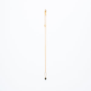 Mashka - Pyrite drop in gold vermeil
