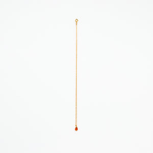 Lhamo - Mini Carnelian Teardrop Necklace