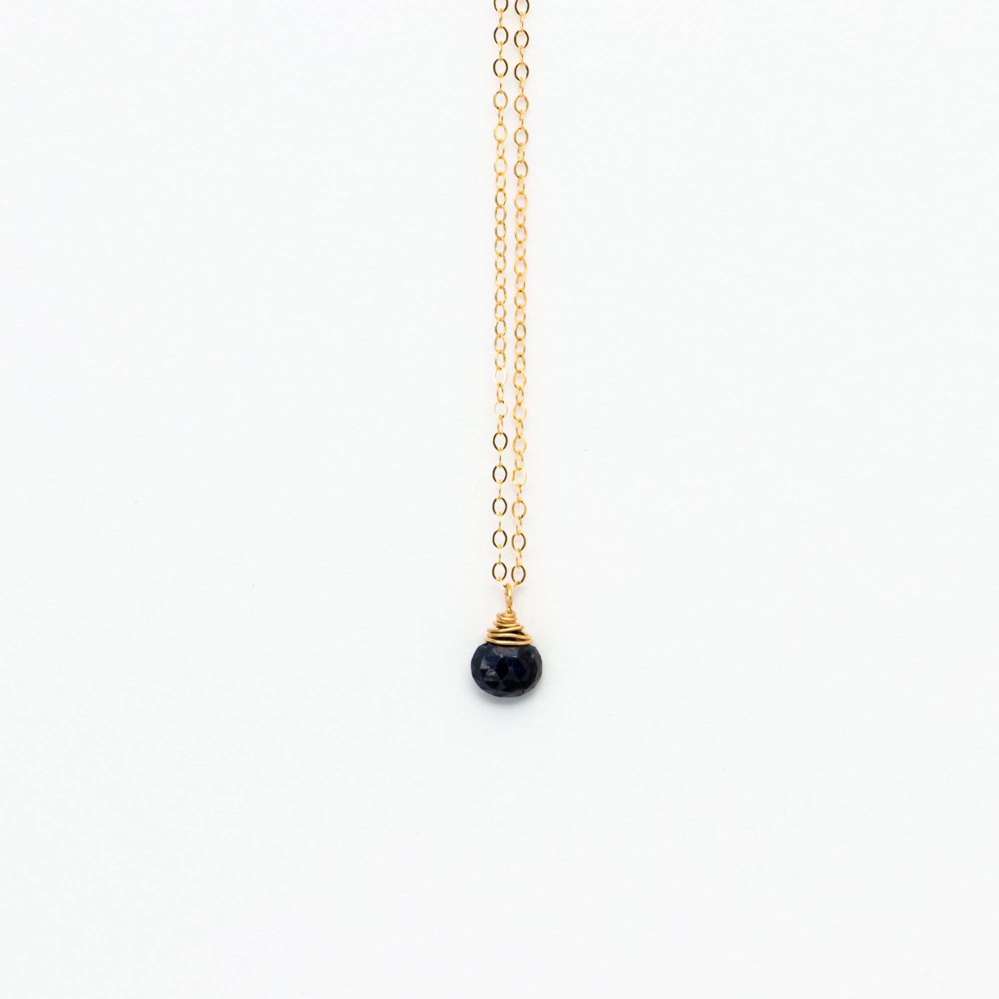 Lhamo - Mini Lapis Teardrop Necklace
