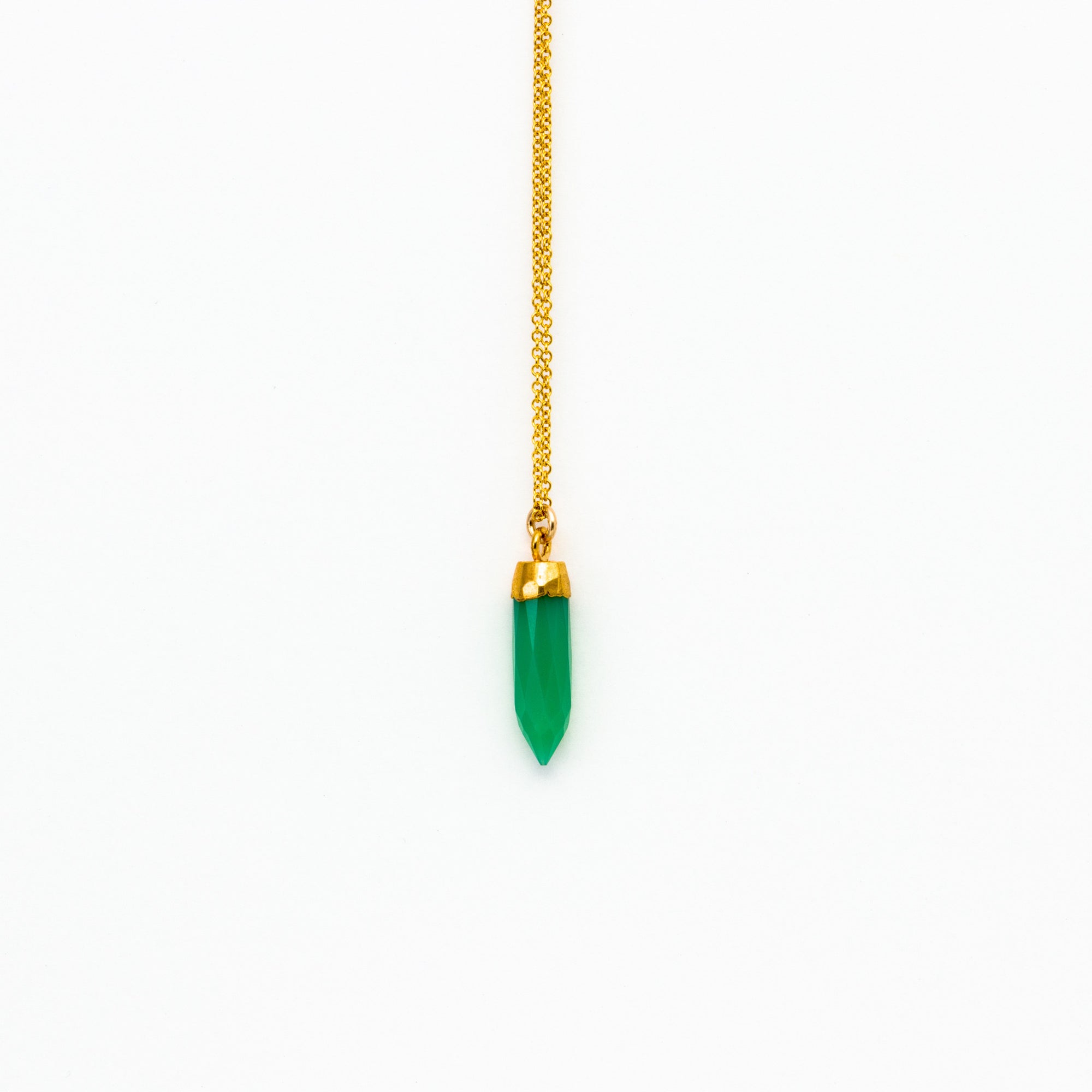 Lhamo - Chrysoprase Spike Necklace