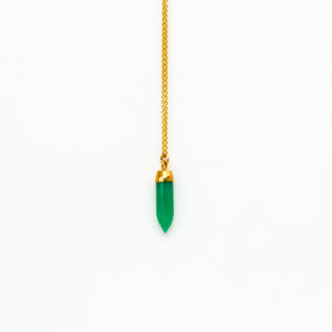 Lhamo - Chrysoprase Spike Necklace