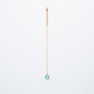 Lina - Chalcedony Drop Necklace