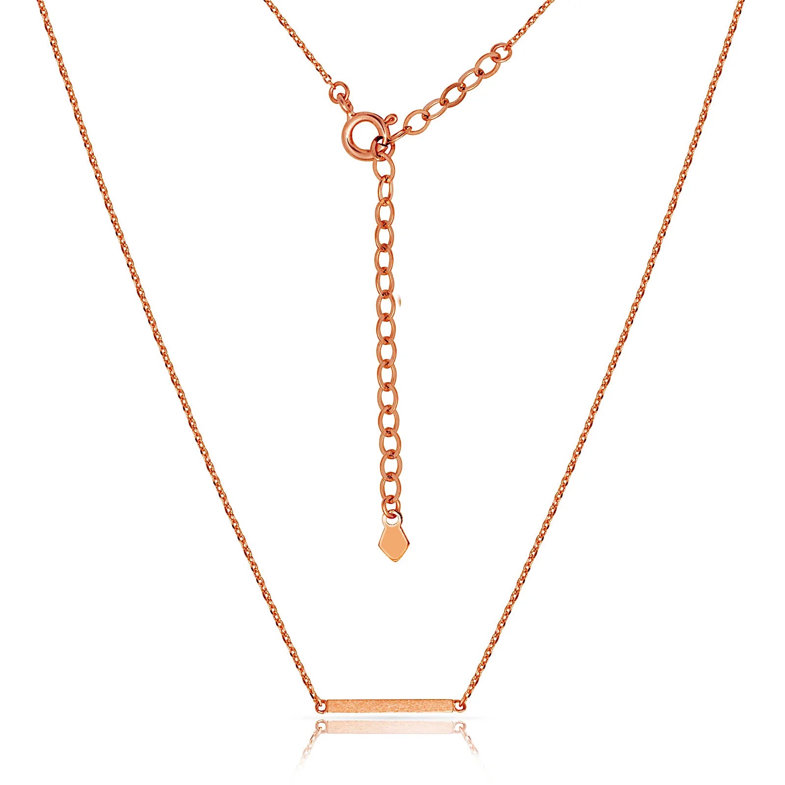 Plain bar necklace