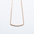 NSC - Curved Bar CZ Necklace in Gold Plated
