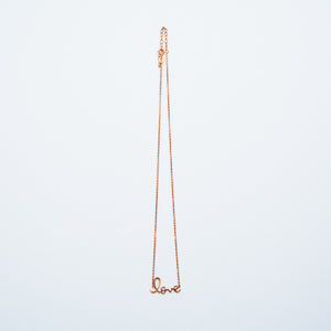 NSC - Scripted Love Necklace in Gold Plated