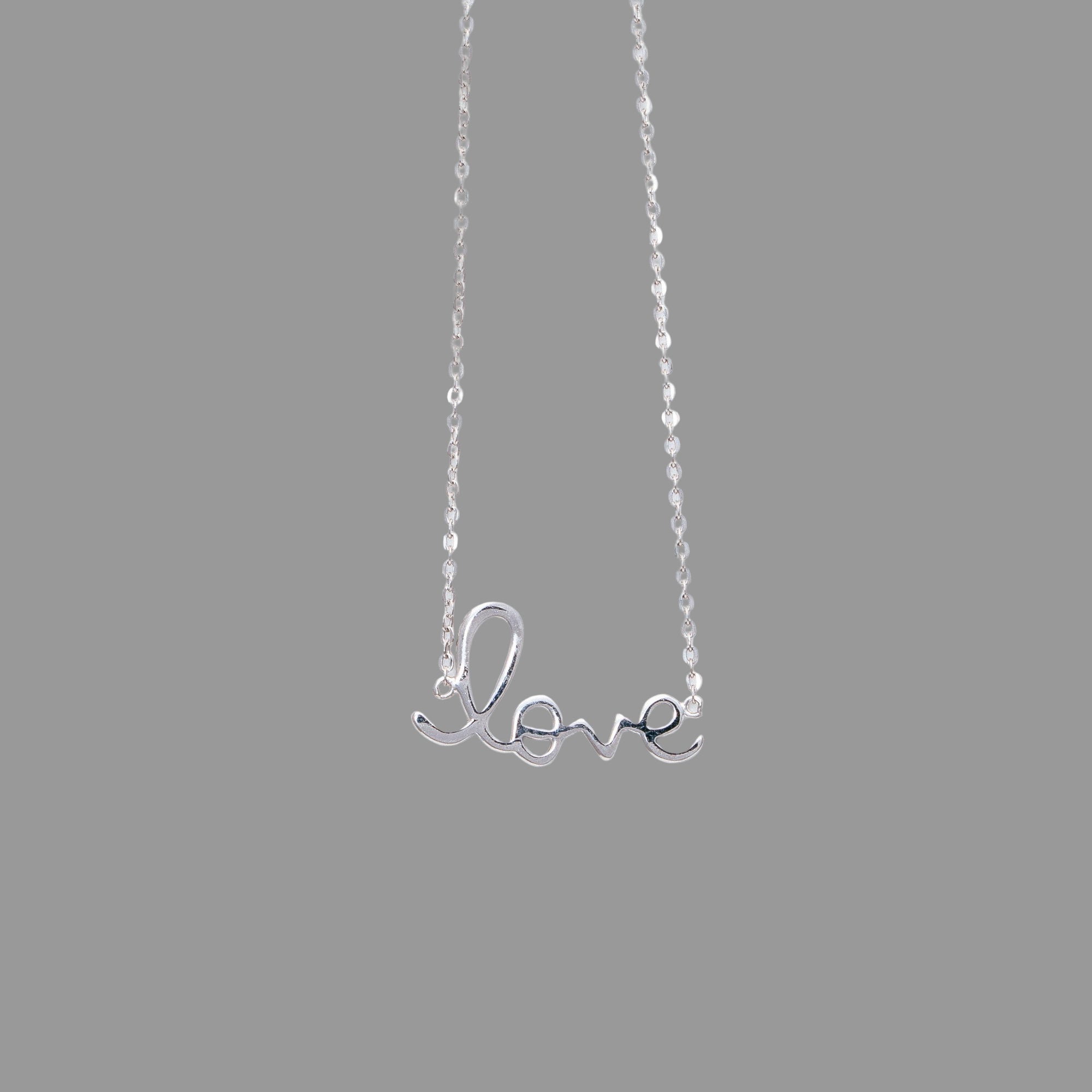Scripted Love Necklace