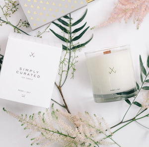 PEONY + SALT SOY CANDLE