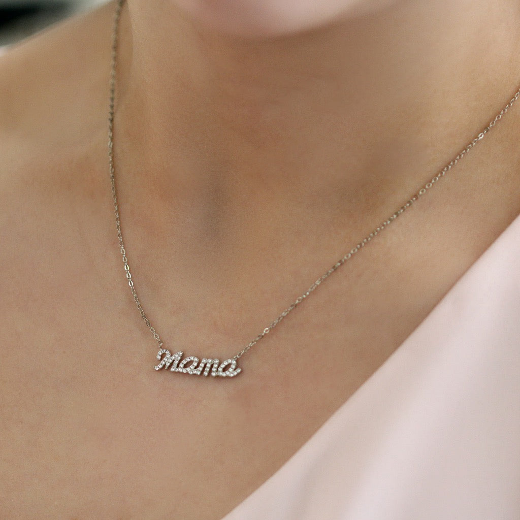 CZ MAMA NECKLACE