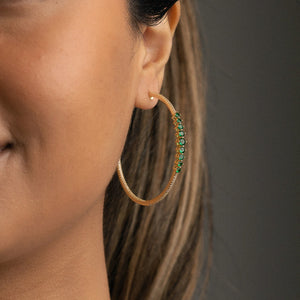 NSC - Cz Hoop earrings