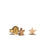 Carla Caruso - star button stud earrings