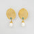 NSC - brass post drop earrings