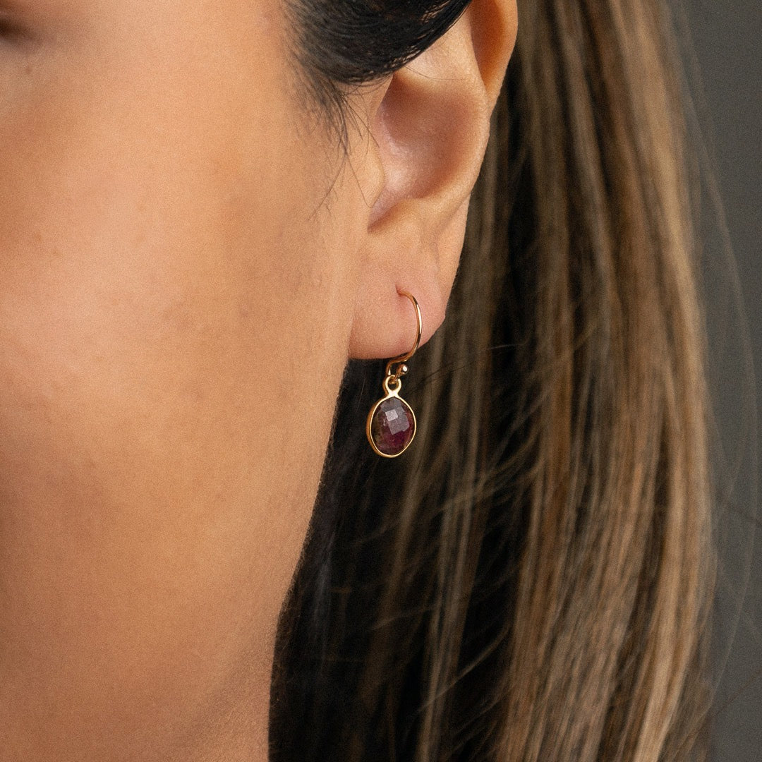 Watermelon drop earrings