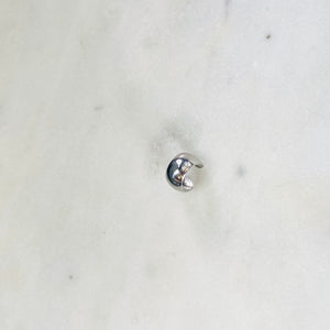 Nsc - curve plain silver ear cuff