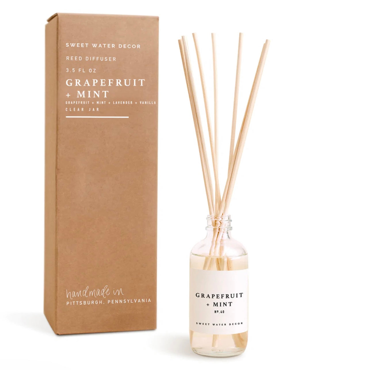 GRAPEFRUIT AND MINT REED DIFFUSER