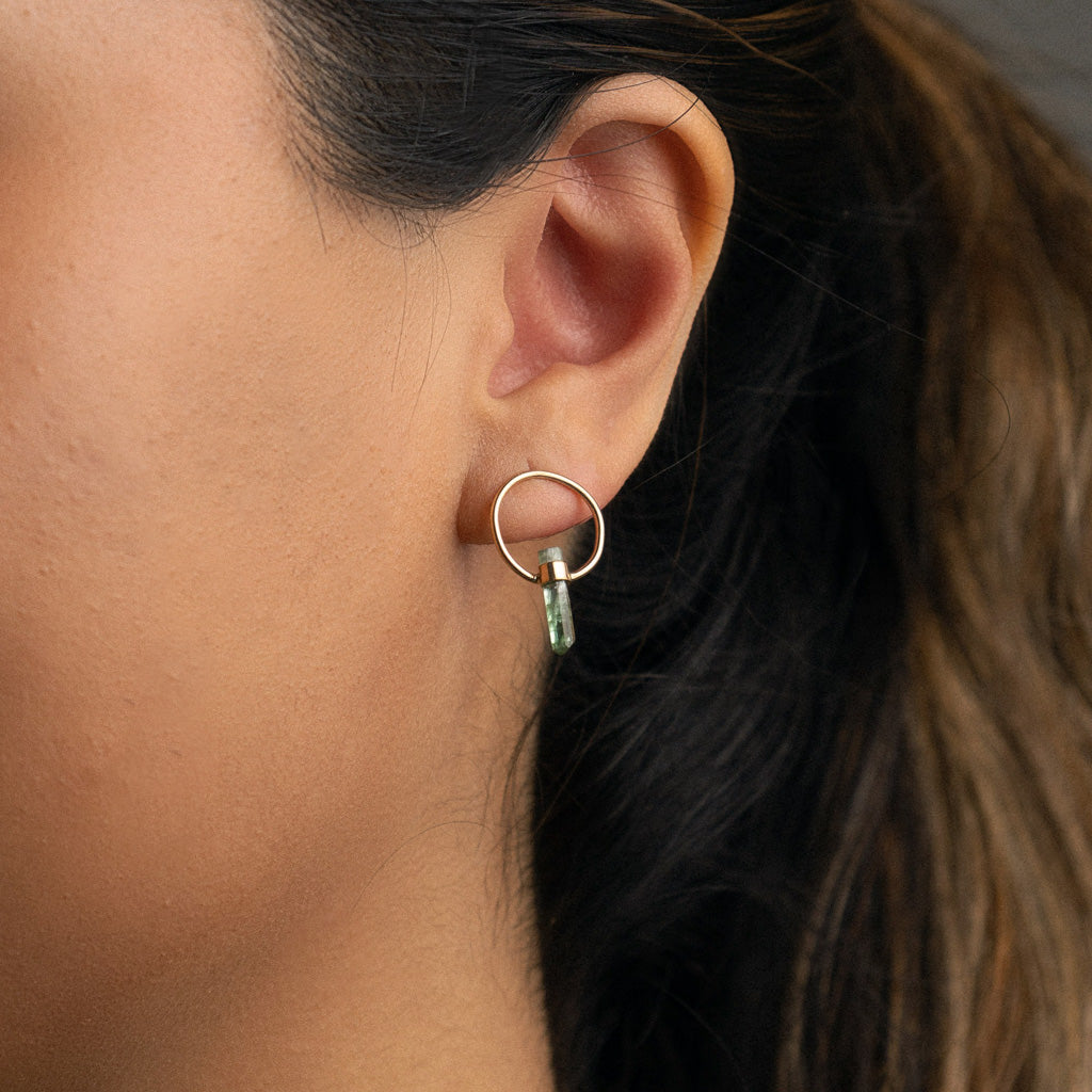 Satellite earrings in Gold