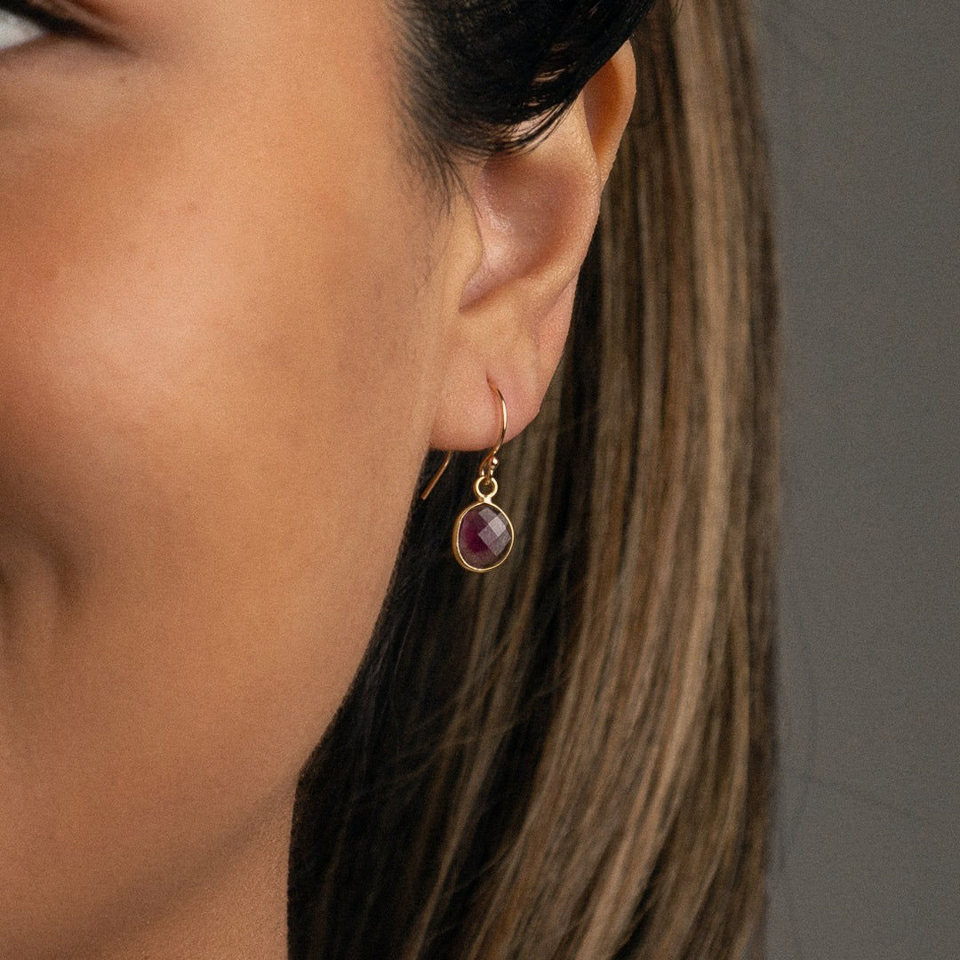 Watermelon drop earrings